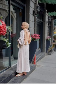 Bebe Yaka Üstü Lastikli Takım Pudra