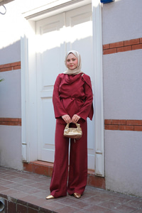 Begonya Takım Bordo