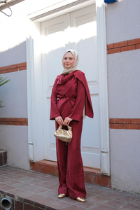 Begonya Takım Bordo