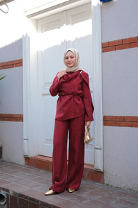 Begonya Takım Bordo