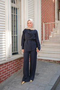 Begonya Takım Lacivert