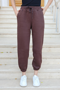 Bel Bağlamalı Eşofman Kahverengi