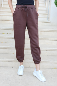 Bel Bağlamalı Eşofman Kahverengi