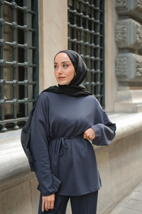 Bel Bağlamalı İkili Takım Antrasit