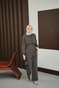 Bel Bağlamalı İkili Takım Antrasit