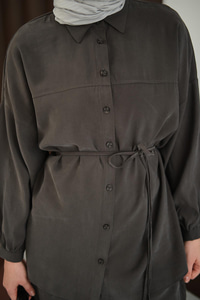 Bel Bağlamalı İkili Takım Antrasit