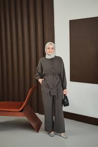 Bel Bağlamalı İkili Takım Antrasit