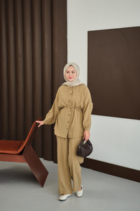 Bel Bağlamalı İkili Takım Hardal