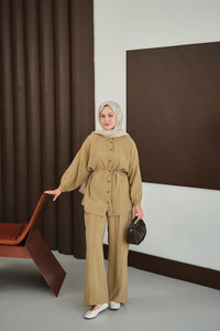 Bel Bağlamalı İkili Takım Hardal