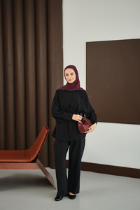 Bel Bağlamalı İkili Takım Siyah