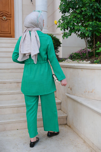 Bel Bağlamalı İkili Takım Yeşil