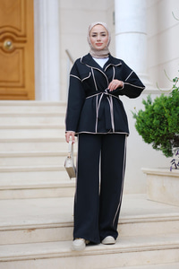 Bel Bağlamalı Scuba Takım Siyah