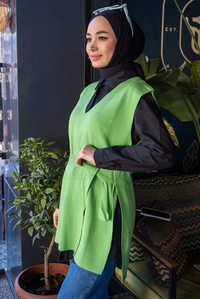 Uygun Fiyatlı BEL BAGLAMALI SUVETER FISTIK YESIL | Loccomoda.com 