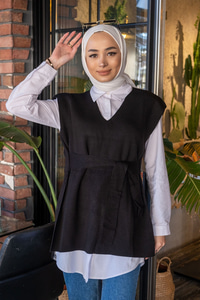 Uygun Fiyatlı BEL BAGLAMALI SUVETER SIYAH | Loccomoda.com 
