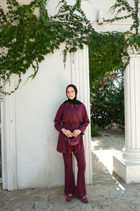 Bel Bağlamalı Takım Bordo