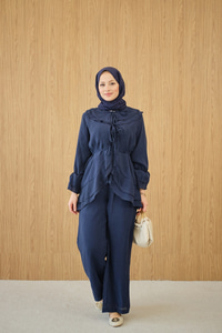 Bel Bağlamalı Takım Lacivert