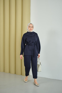 Bel Bağlamalı Takım Lacivert