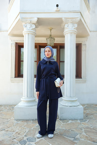 Bel Bağlamalı Takım Lacivert