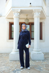 Bel Bağlamalı Takım Lacivert