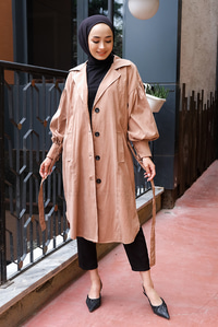 Uygun Fiyatlı BEL BAGLAMALI TRENC SOMON | Loccomoda.com 