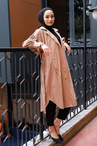 Uygun Fiyatlı BEL BAGLAMALI TRENC SOMON | Loccomoda.com 