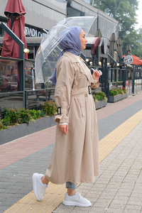 Bel Bağlamalı Trenç Taş