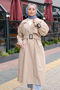 Bel Bağlamalı Trenç Taş