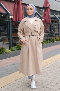 Bel Bağlamalı Trenç Taş