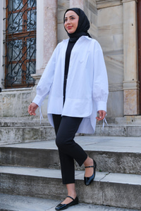 BEL KEMERLI KUMAS PANTOLON SIYAH