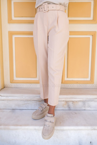 Uygun Fiyatlı BEL KEMERLI KUMAS PANTOLON  TAS | Loccomoda.com 