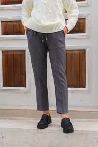 Bel Lastikli Pantolon Gri