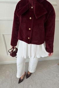 Bel Lastikli Pileli Regular Tül Etek İçlik Beyaz