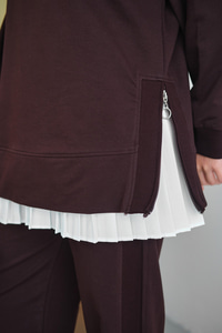 Bel Lastikli Pileli Regular Tül Etek İçlik Beyaz