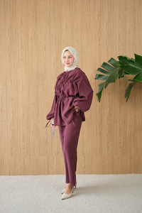 Beli Ayarlanabilir Modal Takım Mürdüm