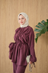 Beli Ayarlanabilir Modal Takım Mürdüm