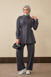 Beli Ayarlanabilir Tek Cepli Takım Antrasit