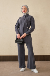 Beli Ayarlanabilir Tek Cepli Takım Antrasit