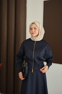 Beli Korse Detay Takım Lacivert