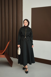 Beli Korse Detay Takım Siyah