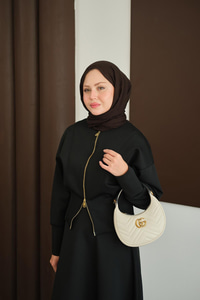 Beli Korse Detay Takım Siyah