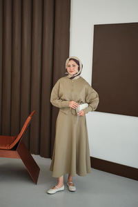 Beli Korse Detay Takım Yeşil