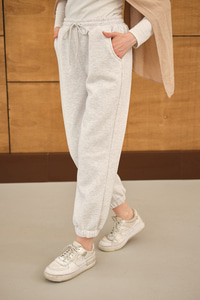 Beli Lastikli Eşofman Açık Gri