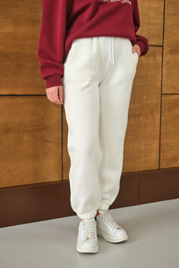 Beli Lastikli Eşofman Beyaz