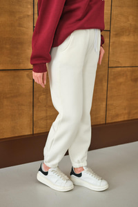 Beli Lastikli Eşofman Beyaz