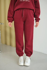 Beli Lastikli Eşofman Bordo