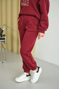 Beli Lastikli Eşofman Bordo