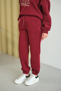 Beli Lastikli Eşofman Bordo