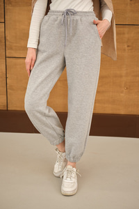 Beli Lastikli Eşofman Koyu Gri