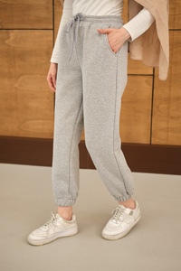 Beli Lastikli Eşofman Koyu Gri