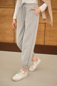 Beli Lastikli Eşofman Koyu Gri